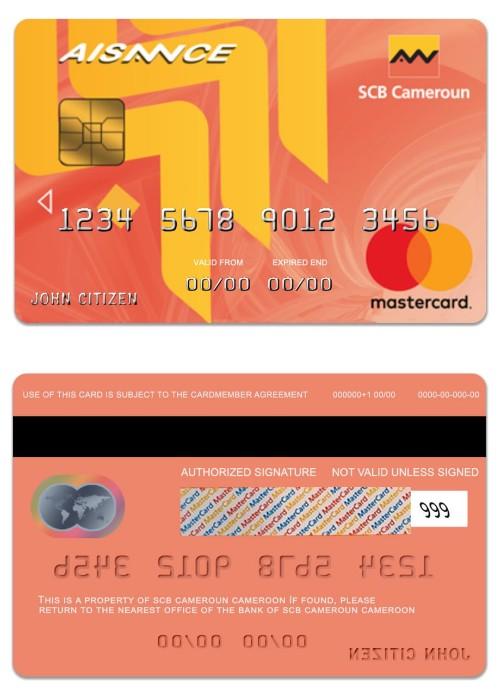 Cameroon SCB bank matercard aisance